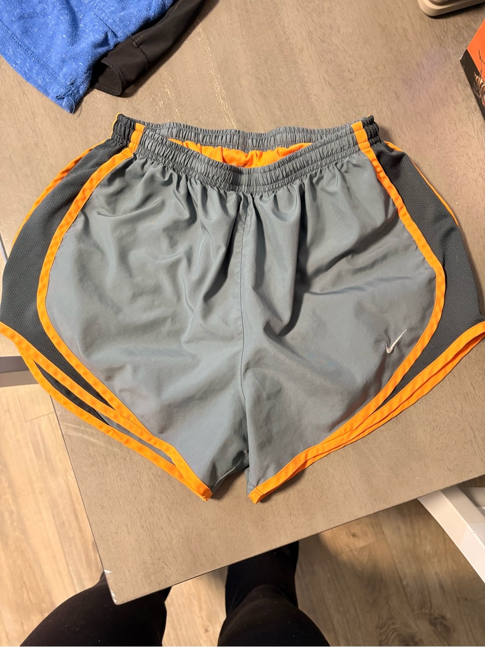 Nike Gray Shorts with Orange Trim size small